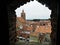 View of the parish church and medieval tenement houses, Reszel. Poland