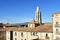 View of the Parish Church of Sant Feliu from the Cathedral, Girona, Catonia, Spain