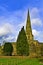 View from the Parish Offices, of St Oswald`s Church, Ashbourne, in Derbyshire.