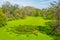 View of a park behind the archbishopÂ´s palace in Kromeriz, Czech republic....IMAGE