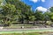 A view into the Park on the Constitutional Avenue in San Juan, Puerto Rico