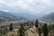 View of Paro Valley and the town of Paro, western Bhutan - February 2017