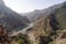 View of the Parralillo dam and the lake, Gran Canaria