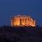 View of Parthenon by night