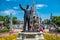 View of Partners Statue This statue of Walt Disney and Mickey Mouse  is positioned in front of Cinderella Castle in Magic Kingdom