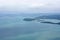 A view at the Parua Bay from Mt. Manaia near Whangarei in Northland in New Zealand