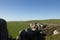 A view of pasture land from Elephant Rocks above Dillon Beach California