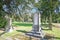 View on path through ancient city cemetery with listed monumental tombstones