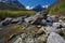 View from the path leading to the Briksdalsbreen Glacier