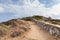 View at the path to Homer tomb, Ios Island, Greece