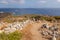 View at the path to Homer tomb, Ios Island, Greece