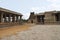 View of Pattabhirama Temple complex. Hampi, Karnataka, India. From left maha-manddapa, East Gopuram and Kalyana-Mandapa, Divine Ma