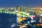 View of Pattaya cityscape and ocean