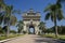 View of patuxai arch in vientiane, laos, asia