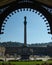 View from the pavilion on anniversary column and new castle