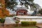 View of pavilion in Dalaram Bagh, garden in Amber fort. Rajasthan. India