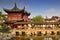 View of the Pavilion of Listening to Billows, Yu Garden or Yuyuan Garden an extensive Chinese garden located beside the City God