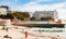 View of Pavilion Public Swimming Pool on Sea Point promenade in Cape Town South Africa