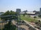 View of the Peabody Park/ Riverfront Park from Junction bridge.