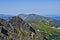 View of the peak Koscielec and Kasprowy in the Polish Tatras.