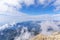 View from the peak of Tahtal mountain with a height of 2365 meters