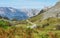 View of peaks in Urkiol, Urkiola natural park in Spain