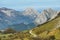 View of peaks in Urkiol, Urkiola natural park in Spain