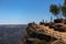 View at the Penedo Duro viewpoint and cliff, iconic ant tall place good to see the typical landscape of the International Douro