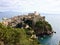 view of the peninsula and the medieval castle of Gaeta