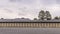 View of the perimeter wall of the Kyoto Imperial Palace, Japan