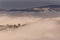 A view of Perugia city Umbria, Italy above a sea of fog