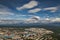 View of Petropavlovsk-Kamchatsky at the volcano.