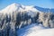 View on Petros peak in Ukrainian Carpathians.