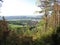 View from Pfaffenberg on the 3-memorial stone path at Georg-Stein in Drackendorf via Jena