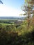 View from Pfaffenberg on the 3-memorial stone path at Georg-Stein in Drackendorf via Jena