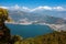 View of Phewa lake and Annapurna mountain range