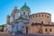 View of Piazza Paolo VI in Italian city Brescia