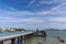 View of the pier in Hong Kong Peng Chau