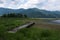 View from a pier at the lakeside of Kawaguchi lake