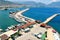 View of the piers with yachts, motor boats and fishing boats Alanya, Turkey