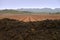 View of a pile of organic waste for composting in a vineyard