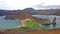 View of Pinnacle Rock on Bartolome island, Galapagos National Park, Ecuador