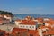 View of Piran town in southwestern Slovenia on the Gulf of Piran on the Adriatic Sea