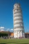 View of Pisa Cathedral and leaning tower.