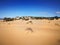 View of Piscinas Dune in Sardinia, a natural desert