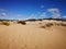 View of Piscinas Dune in Sardinia, a natural desert