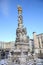 View of Plague Column at main square.