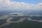 View from the plane in Iguazu region in Argentina