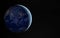 View of planet Earth at night with cities lights on Asia 3D rendering elements of this image furnished by NASA