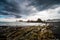 View of the Playa de Gueirua beach on the Costa Verde of Asturias